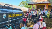 Polres Lombok Barat Salurkan 5.000 Liter Air Bersih, Wujud Kepedulian di Hari Bhayangkara Ke-79